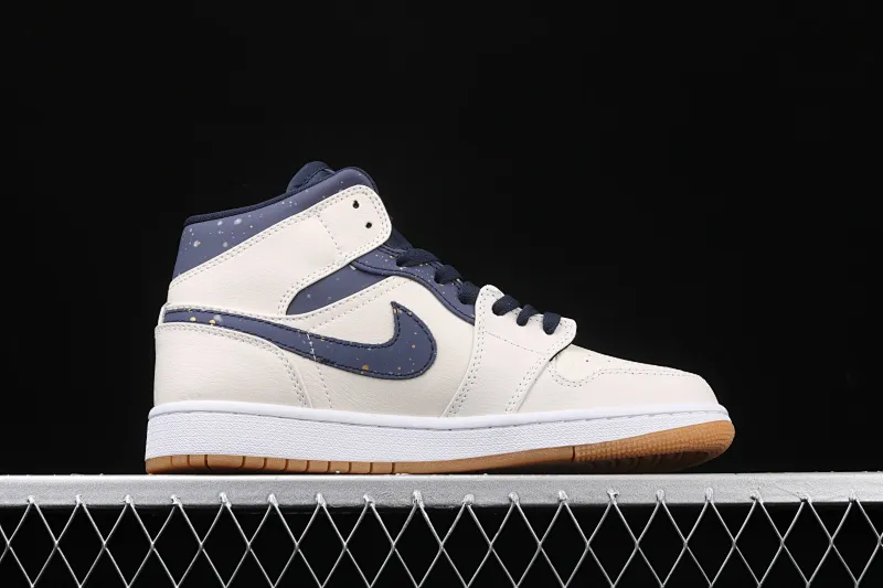 All categories Air Jordan Jordan series basketball shoes Air Jordan 1 Mid Air Jordan 1 Mid AJ1 Joe 1 mid-top raw rubber beige basketball shoes AH6342-104